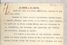 La manca y la pajita