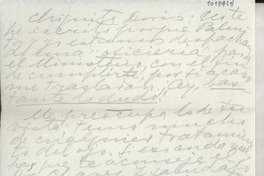 [Carta] [entre 1946 y 1956] [a] Doris [Dana]