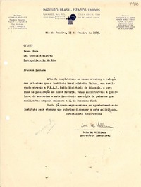 [Carta] 1945 ene. 15, Río de Janeiro [a] Gabriela Mistral, Petrópolis