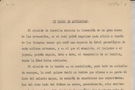 Un museo de artesanías