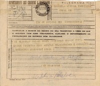 [Telegrama] 1945 nov. 16, Petrópolis, Brasil [a] Gabriela Mistral