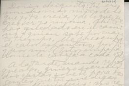 [Carta] [entre 1946 y 1956] [a] Doris [Dana]