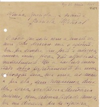 [Carta] 1945 mayo 26, Río de Janeiro [a] Gabriela Mistral