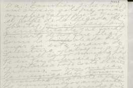 [Carta] [a] Doris Dana