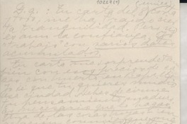 [Carta] 1952 jul. 11, Napoli, [Italia] [a] Doris Dana, Paris, France