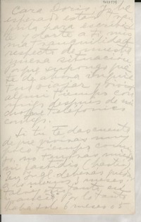 [Carta] [1946-1956?] [a] Doris Dana