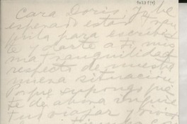 [Carta] [1946-1956?] [a] Doris Dana