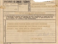 [Telegrama] 1945 nov. 17, Río de Janeiro [a] Gabriela Mistral, Río de Janeiro