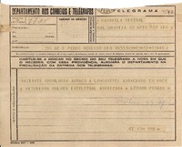 [Telegrama] 1945 nov. 17, Río de Janeiro [a] Gabriela Mistral