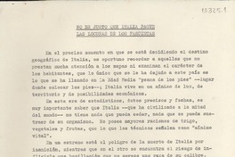 No es justo que Italia pague las locuras de los fascistas