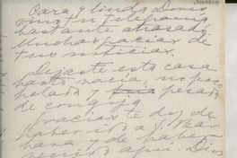 [Carta] 1949 feb. 22, Veracruz, [México] [a] Doris Dana, Puebla