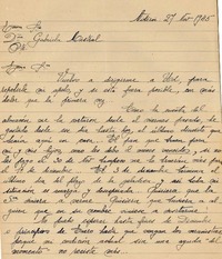 [Carta] 1945 nov. 27, Niteroi, [Río de Janeiro] [a] Gabriela Mistral