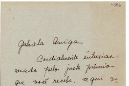 [Carta] 1945 nov. 16, Sao Paulo [a] Gabriela Mistral