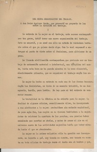 Una nueva organización del trabajo I