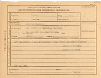 [Telegrama] 1945 nov. 23, [Brasil] [a] Ana Amelia de Mendoca Carneiro