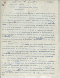 Olvidos de Europa : Chile país inédito _