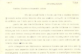 [Carta] 1952 abr. 29, Abrantes, Portugal [a] Gabriela Mistral