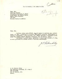 [Carta] 1954 jun. 9, Rio de Janeiro, Brasil [a] Gabriela Mistral, New York, Estados Unidos