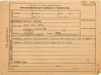 [Telegrama] 1945 nov. 28, [Brasil] [a] Maria Flora Yañez, Santiago, Chile