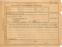 [Telegrama] 1945 nov. 23, Petrópolis [a] Jorge Pascal, Santiago, Chile