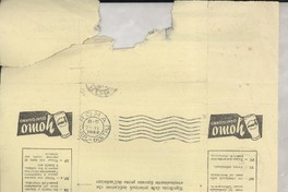 [Telegrama] 1952 jun. 29, Napoli [a] Palma Guillén, Roma