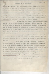 Palabras de la recolectora