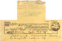 [Telegrama] 1951 abr. 2, Roma [a] Gabriela Mistral, Rapallo