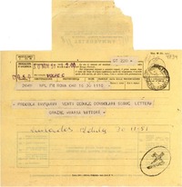[Telegrama] 1951 nov. 30, Roma, Italia [a] Gabriela Mistral, Rapallo, Italia