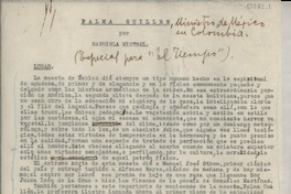 Palma Guillén : ministro de México en Colombia