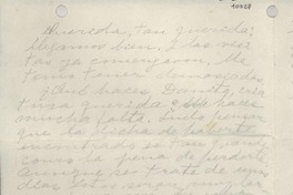 [Carta] [entre 1946 y 1956] [a] [Doris Dana]