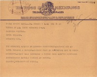 [Telegrama] 1948, México D.F. [a] Gabriela Mistral, Veracruz