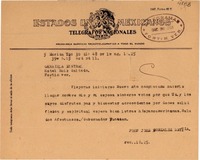 [Telegrama] 1948 dic. 30, Merida, Yucatán [a] Gabriela Mistral, Veracruz