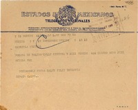 [Telegrama] 1948 nov. 17, México D. F. [a] Gabriela Mistral, Merida