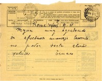 [Telegrama] 1951 jun. 19 [a] Gabriela Mistral, Rapallo, [Italia]