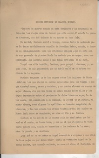 Primer recuerdo de Isadora Duncan