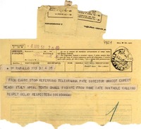 [Telegrama] 1951 abr. 4, Rapallo [Italia] [a] Gabriela Mistral, Roma