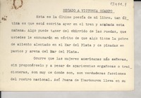 Recado a Victoria Ocampo