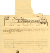 [Telegrama] 1951 ago. 7, Roma [a] Gabriela Mistral, Rapallo