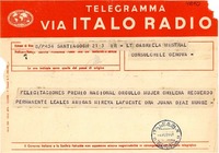 [Telegrama] 1951 ago. 4, Santiago, Chile [a] Gabriela Mistral, Genova