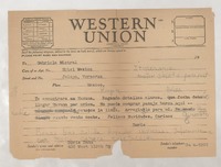 [Telegrama] [a] Gabriela Mistral, Veracruz, México