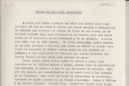 Recado de las voces infantiles