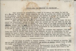 Recado para El Mercurio de Valparaíso