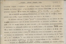 Recado sobre Israel Roa