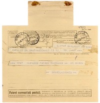 [Telegrama] 1951 abr. 19, Santiago, Chile [a] Gabriela Mistral