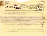 [Telegrama] 1952 abr. 16, Roma, [Italia] [a] Gabriela Mistral