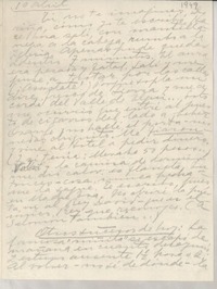 [Carta] 1949 abr. 10 [a] Doris Dana