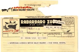[Telegrama] 1952 feb. 9, Génova [a] Gabriela Mistral, Nápoles