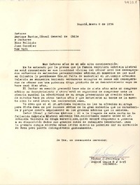 [Carta] 1956 ene. 8, Bogotá, Colombia [a] Enrique Bustos y doctores Juan Belliolo y Juan González, New York