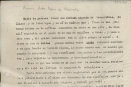 Recado sobre Mario de Andrade