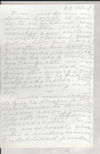 [Carta] 1949 abr. 23, Veracruz, México [a] Doris Dana, New York